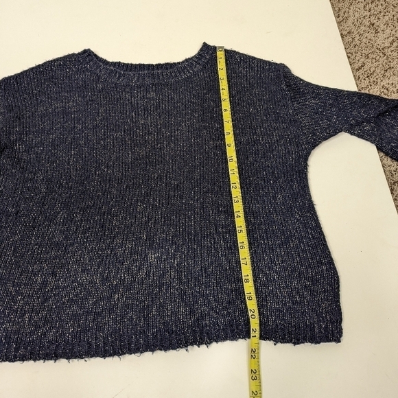 Joie Markus Chunky Knit Alpaca Blend Metallic Shimmer Sweater - Picture 6 of 7